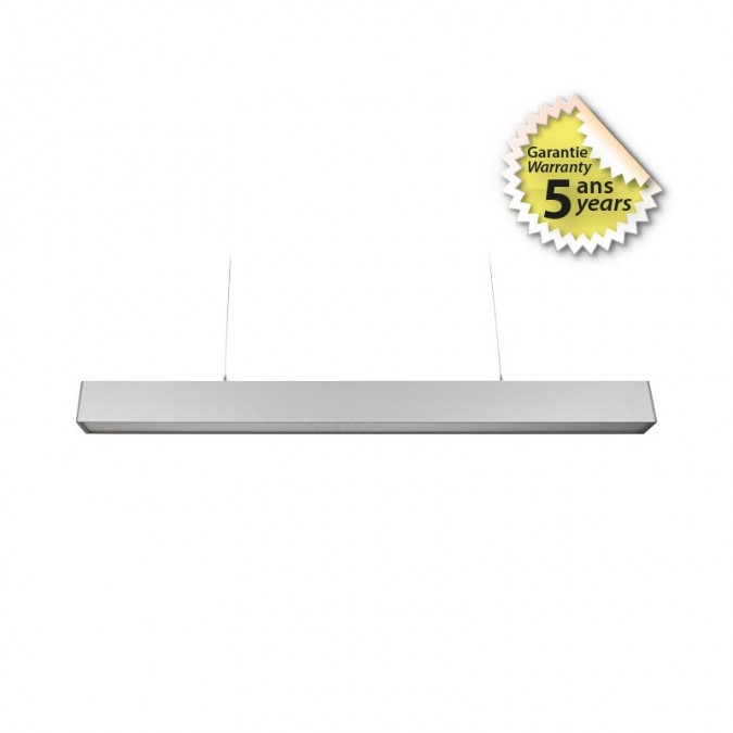 Réglette LED prismatique suspendue 24W 600 mm