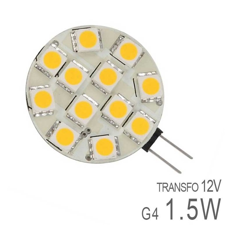 Ampoule LED G4 Plate 1,5W SMD Dimm.
