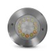 Spot 230V encastrable sol rond LED RGBW 9W - IP67 - Vue face