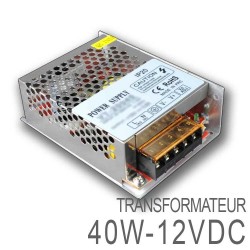 Transformateur LED 40W 12 Volts DC IP20