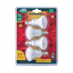 Lot de 4 ampoules LED E14 5W Spot R50