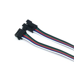 Kit Connecteurs 5 Pin Mâle/Femelle à souder pour ruban LED RGBW