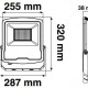 Projecteur LED SMD 70W Extérieur IP65 - Dimensions