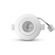 Spot LED Orientable CARAT II - 5W Dimmable - Vue face blanc