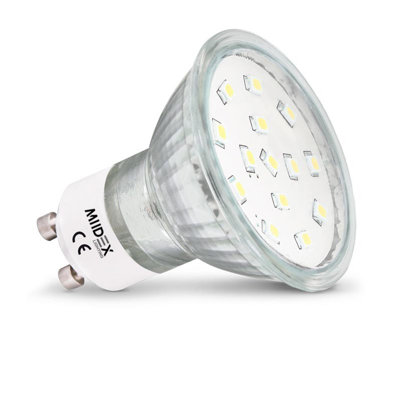 Ampoule LED spot avec culot standard GU10, conso. de 4W