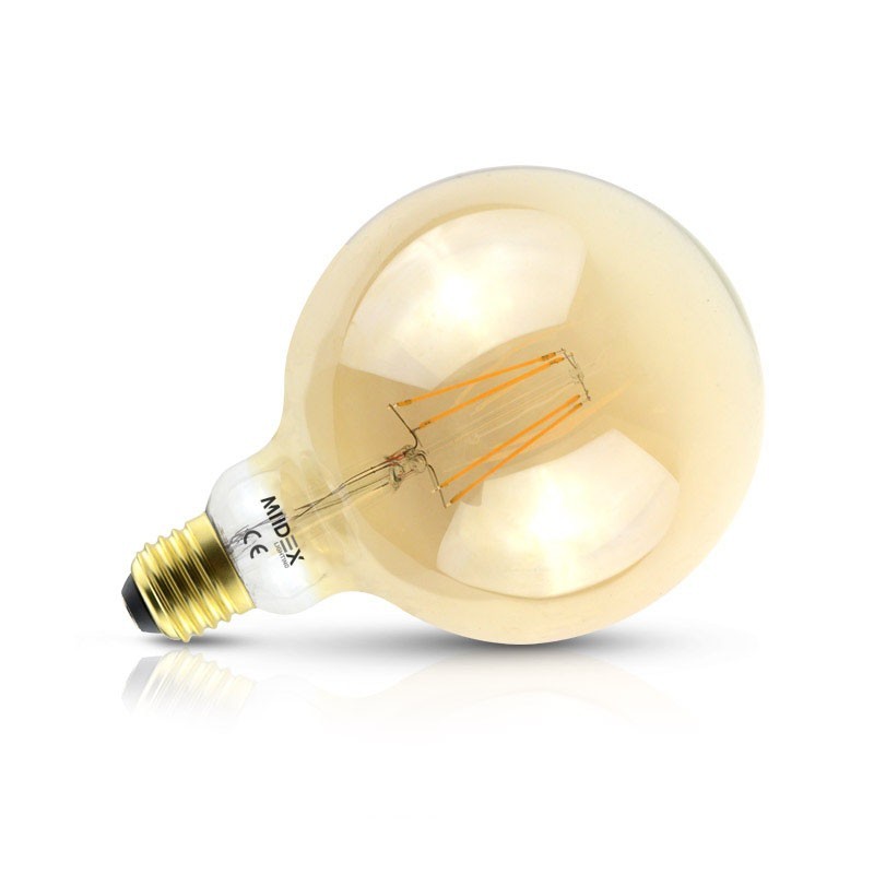 Ampoule LED décorative E27 Globe avec verre clair (6W)