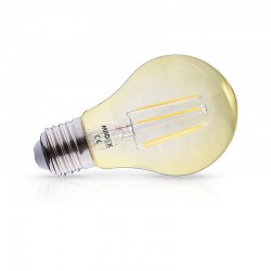 Ampoule LED E27 8W COB Filament Bulb Golden Dimmable