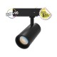 Spot LED FOCUS II sur rail - 15W CCT - Vue face noir