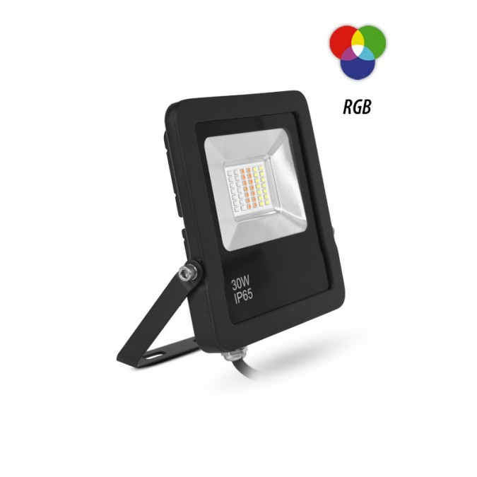 Projecteur LED RGB ARCHEO SLIM II - 30W avec télécommande