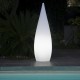 Lot de 2 cyprès lumineux blanc CLASSY W 120 cm