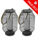 Lot de 2 lanternes lumineuses solaires GRID