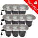 Pack de 10 spots encastrables extérieur 12V 3500K 7W 60LED