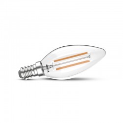 Ampoule LED E14 2W Filament Flamme