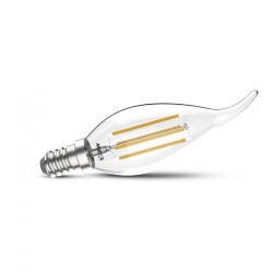 Ampoule LED E14 4W Filament Flamme "Coup de vent"