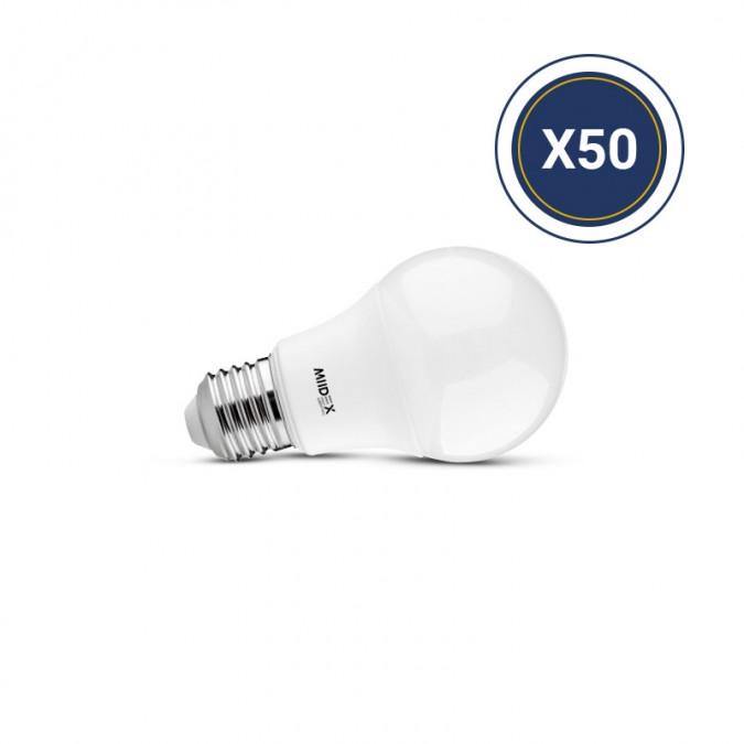 Pack de 50 Ampoule LED E27 Bulb 7W A60