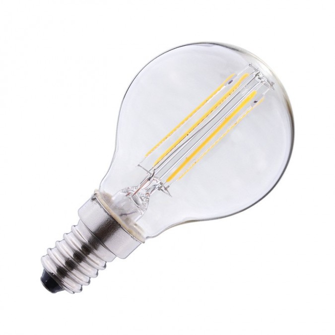Ampoule LED E14 4W COB Filament P45 (Dimmable)