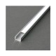 Profile Fin Aluminium Anodisé 2m pour bandeaux LED