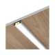 Profile Plat Aluminium Brut 2m pour bandeaux LED