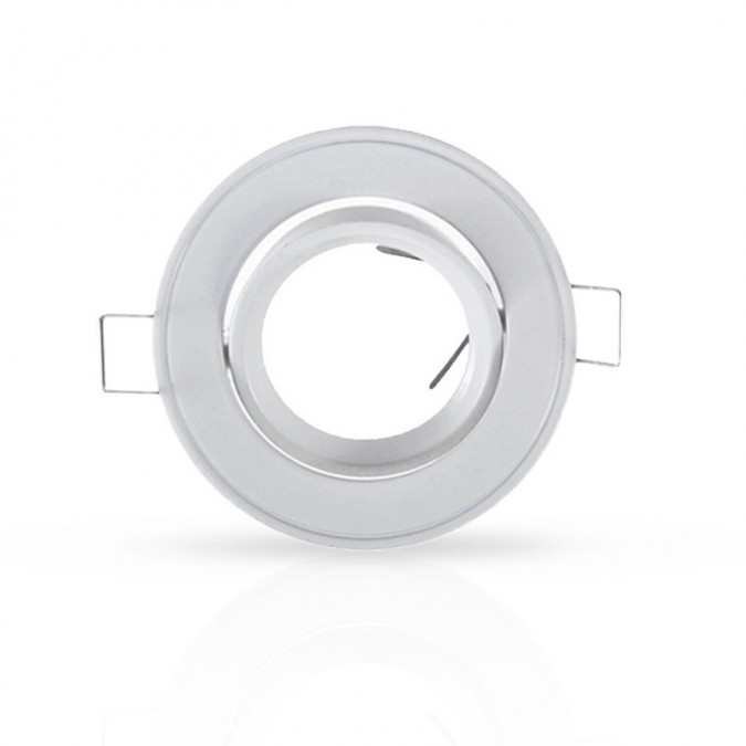 Support plafond Rond Orientable Blanc Ø85 mm