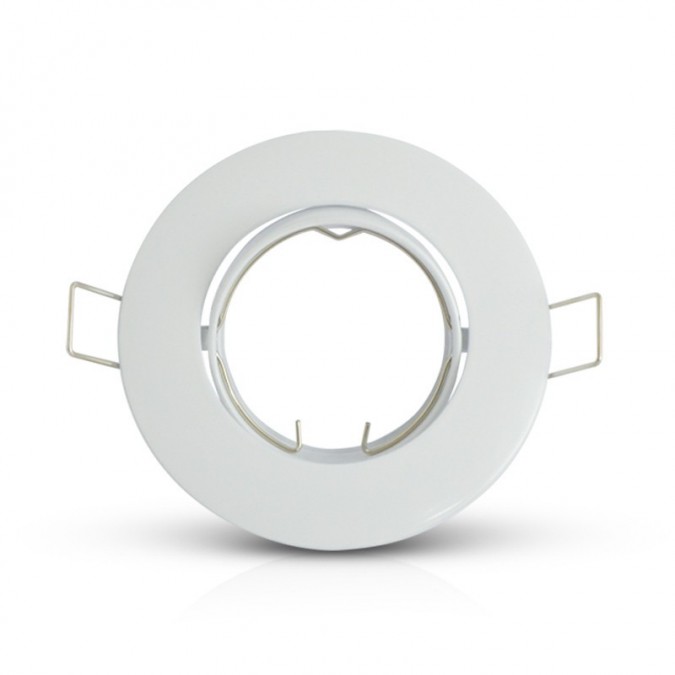 Support plafond Rond Orientable Blanc Ø90 mm