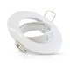 Support plafond Rond Orientable Blanc Ø90 mm