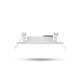 Support plafond carré orientable blanc 84 x 84 mm