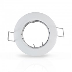 Support plafond Rond Blanc Ø78 mm