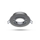 Support Plafond Rond Orientable Argent Ø92 mm