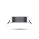 Support Plafond Rond Orientable Argent Ø92 mm