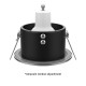 Support de spot BBC Rond étain brosse Ø85 x 43 mm IP65