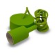 Suspension Douille Silicone E27 - Vert Câble 2m