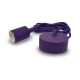 Suspension Douille Silicone E27 - Violet Câble 2m