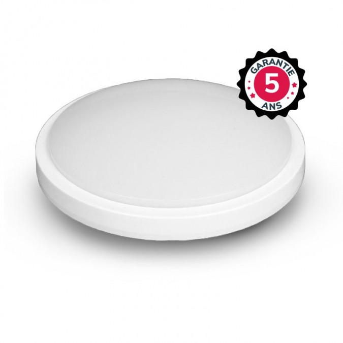 Plafonnier LED Blanc Ø330 24W 4000K - Garantie 5 ans
