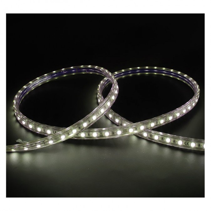 Bobine led 5050 4000k 50 metres 7w/m 230V ip65
