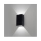 Applique Murale LED 2x5W 2x345LM Rectangulaire 4000K Gris IP54