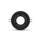 Support de spot rond Orientable noir Ø92 mm