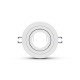 Support plafond Rond Blanc Orientable Ø92 mm