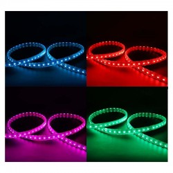 Bobine LED 5050 RGB 1 mètre 8w/m 230V ip65 alimentation