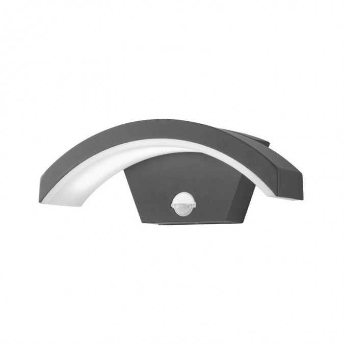 Applique Murale LED 8W 330 lm Détecteur 3000K Gris IP54