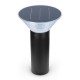 Potelet Solaire Conique LED 4W 4000K Noir 380mm