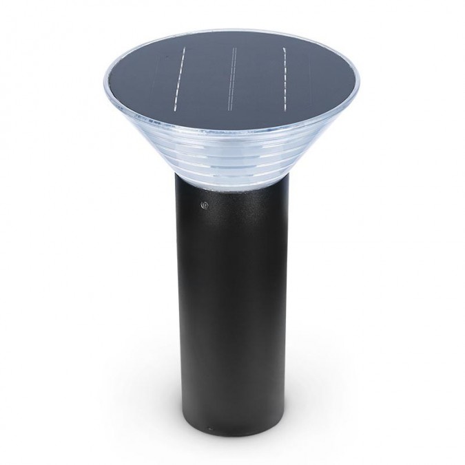 Potelet Solaire Conique LED 4W 4000K Noir 380mm