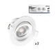 Spot LED SMD Orientable 5W 3000K pack de 3