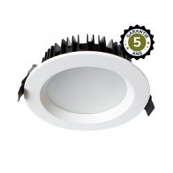 Spot LED fixe blanc rond 28W 4000K - Garantie 5 ans