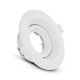 Support de spot basse luminance Rond Orientable blanc Ø110