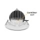 Spot LED Escargot Rond Inclinable et Orientable Blanc 38W CCT - Garantie 5 ans