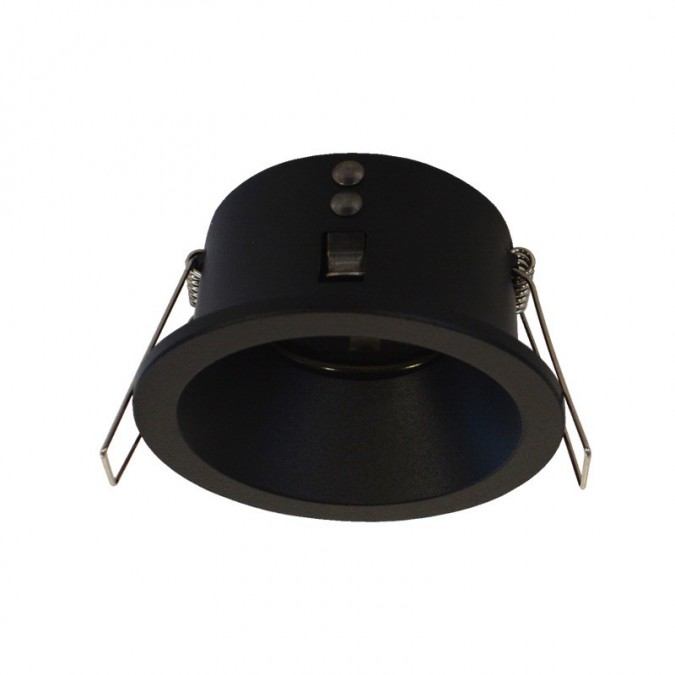 Support de spot BBC Rond Basse Luminance noir Ø85mm IP65