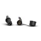 GUIRLANDE FORAINE CABLE PLAT NOIR 10 METRES 20 DOUILLES E27