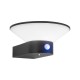 Applique Murale LED Solaire Détecteur 2,8 Watt 3000K Gris anthracite