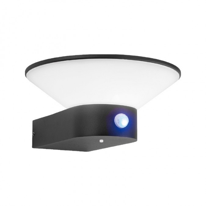 Applique Murale LED Solaire Détecteur 2,8 Watt 3000K Gris anthracite