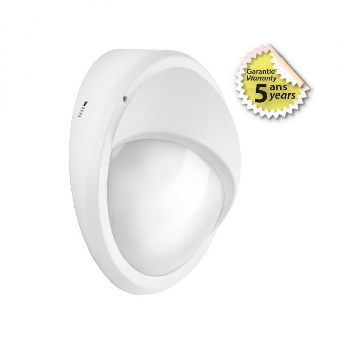 Plafonnier LED Hublot rond Asymétrique Détecteur RF 21W 2300LM 4000K Ø345mm - Garantie 5 ans